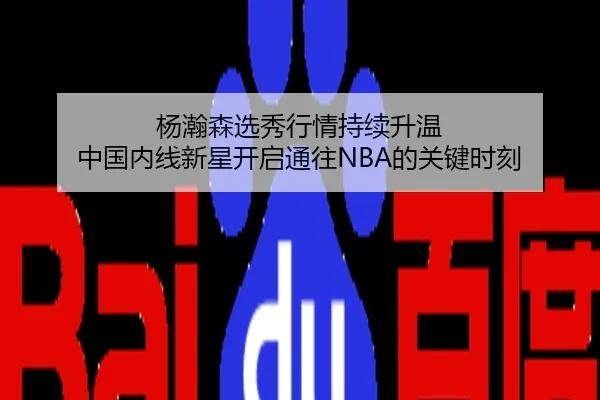 杨瀚森选秀行情持续升温 中国内线新星开启通往NBA的关键时刻